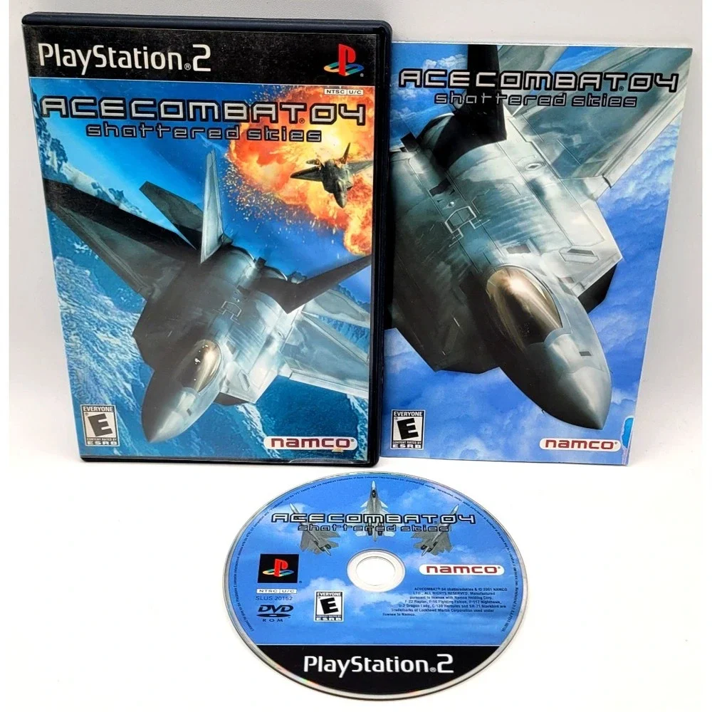 Ace Combat‎ 4 Shattered Skies PS2 PlayStation 2 W/Reg Card CIB COMPLETE IN BOX